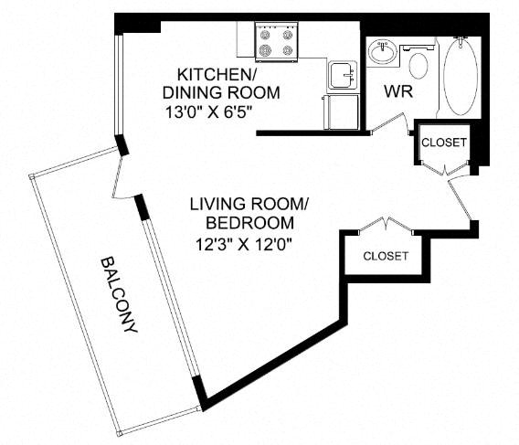 Floor plan layout diagram for SF